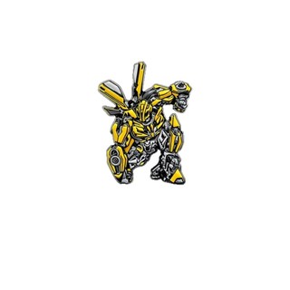 4 Cái / bộ Hoạt Hình Transformers Robot Trâm Cài Bumblebee & Optimus Prime Kim Loại Huy Hiệu Trang Trí Pin