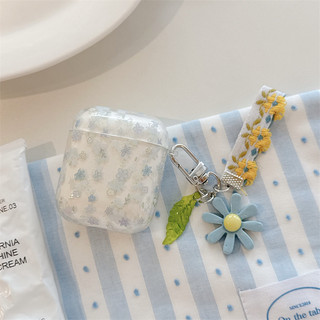Hoa nhỏ màu xanh cho Airpods4 Airpod 1 / 2 3 Pro Pro2 pro3