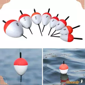 Bộ 10 cái phao câu cá đa trọng lượng (3/5/10/20g), bóng phao xốp EVA chất lượng cao, dễ dàng mang theo