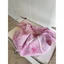 ÁO | Túi đeo vai gai dầu bằng tre tự chế Butterfly Pink Series Hàn Quốc Girly Feel Túi Tote dung tích lớn