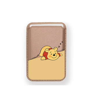 Mẫu Mới Winnie the Sleepy Bear Họa Tiết Ví Đựng Thẻ Cho iPhone 11pro 12promax 13 15pro 15promax 14 14promax 14 pro 16 16plus 16 Pro Max 17 17promax 17airWallet