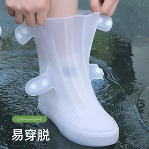 Có Thể Tái Sử Dụng Chống Mưa Người Lớn Nam Nữ Chống Trượt Chân Đi Mưa Boot Bao Da Chống Thấm Nước Giày