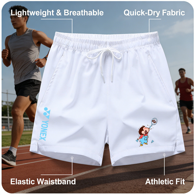 Quần short Yonex dáng rộng dành cho nam và nữ, phù hợp chơi cầu lông, đi xe đạp và tập thể dục