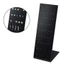 Stay Black Acrylic L Shape Lip Nose Nhẫn trưng bày với các lỗ khác nhau Thích hợp cho cửa hàng trang sức và nhà Organizati