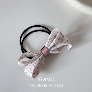 Yoing / Phiên Bản Hàn Quốc Ngọt Ngào Vải Nơ Tóc Tính Khí Phù Hợp Với Ba Chiều Nơ Tóc Dây Buộc Co Giãn Cao