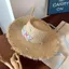 Mũ rơm flat top nữ lớn vành rộng, chất liệu rafia, chống nắng,perfect cho kỳ nghỉ hè bên bãi biển