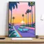 Hiroshi Nagai Vaporwave Japanese Beach Canvas Painting Art Home Wall Decor Canvas Poster
