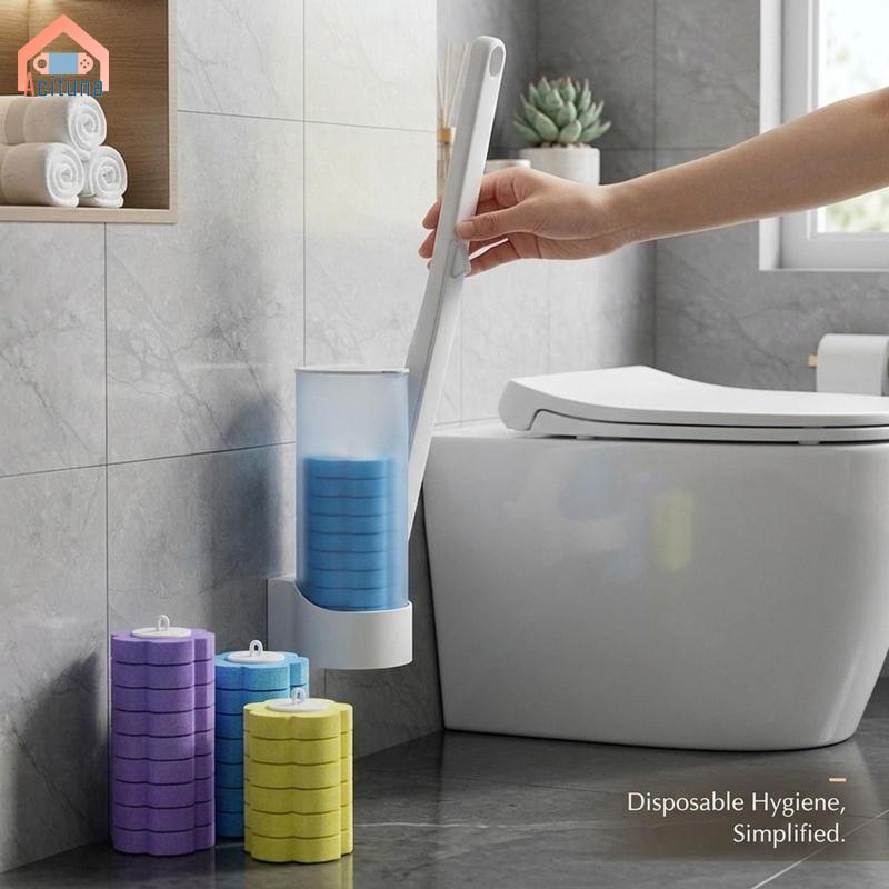 18x Bàn Chải Nhà Vệ Sinh Thay Thế Đầu Bụi Miếng Lót Cho Chậu Rửa Nhà Lau Nhà Bể Bơi