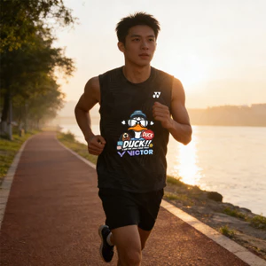 Áo vest cổ tròn thể thao không tay dành cho cả nam và nữ, phù hợp chạy bộ, tập thể dục và đi xe đạp