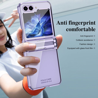 Ốp Lưng Mạ Chân Không Sang Trọng Cho Samsung Z Flip 7 FE 6 5 4 3 180° Bảo vệ bản lề có thể gập lại Vỏ chống sốc chống vân tay
