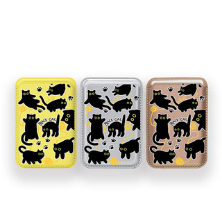 Mô Hình Mới Chơi Với Mèo Đen Họa Tiết Ví Đựng Thẻ Cho iPhone 11pro 12promax 13 15pro 15promax 14 14promax 14 pro 16 16plus 16 Pro Max 17 17promax 17airWallet