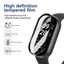 2-10 Chiếc Cong Kính Cường Lực Cho Xiaomi Band 10 9 8 Pro Active 9Pro 8Pro Đen Edge Bảo Vệ Màn Hình Cho Xiaomi Band 7 6 5 4c Pro 7Pro Chống Vân Tay Phim Kính HD