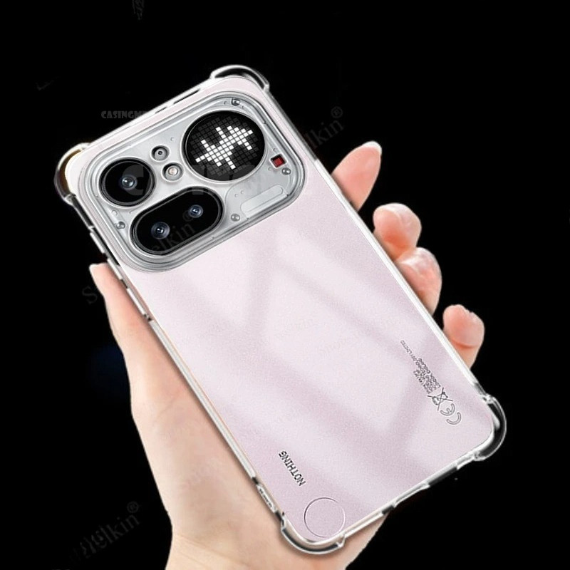 Nothing Phone (4a) Pro 2026 Túi khí chống sốc bằng silicon trong suốt Vỏ trong suốt cho không có điện thoại (4a) (3a) Phone4a 4a Lite Pro 5G 4G Vỏ điện thoại Vỏ bảo vệ trong suốt