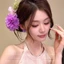 Đi biển phong cách kỳ nghỉ với kẹp tóc thời trang hoa lily