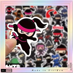 60 sticker hình dán graffiti anime hoạt hình Ninja siêu trộm