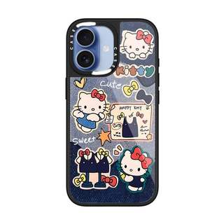 CASECASE X Hello Kitty Sweet Star Case Chống Trầy Xước Từ Hút Kính Cho IPhone 17 Air 16 15 14 Pro Max Plus Ốp Lưng Cứng Có Hộp Khắc Logo
