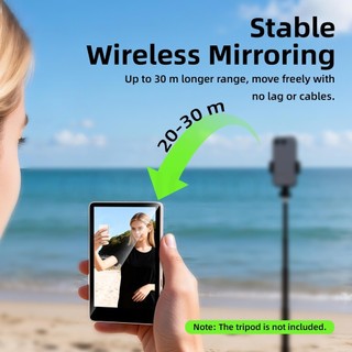 Màn hình selfie từ tính Cầm tay Goojodoq 1500mAh, kết nối không dây ổn định, điều khiển chụp ảnh Bluetooth 4K 60FPS
