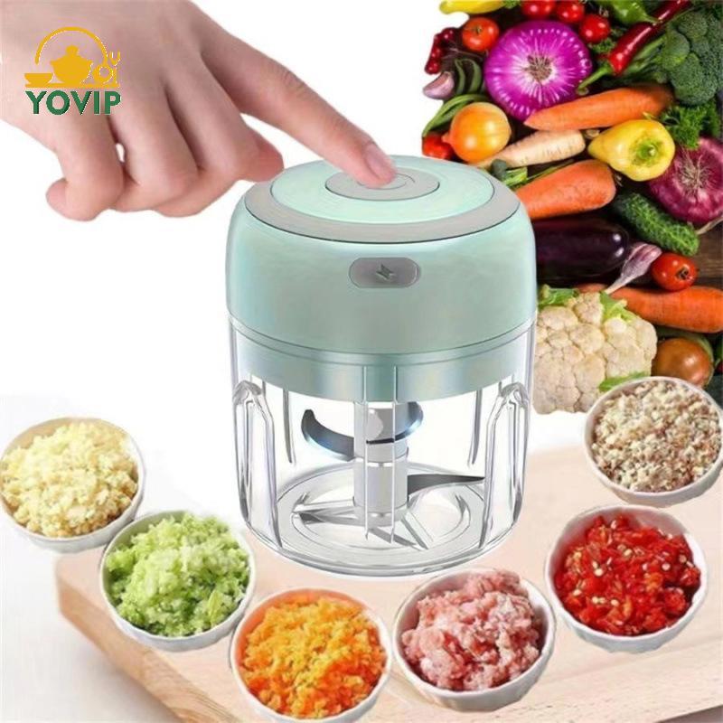 YOVIP Máy Xay Tỏi Điện Đa Năng 100 / 250mL Máy Xay Rau Di Động Hành Trộn Máy Nghiền Cho Nhà Bếp VN