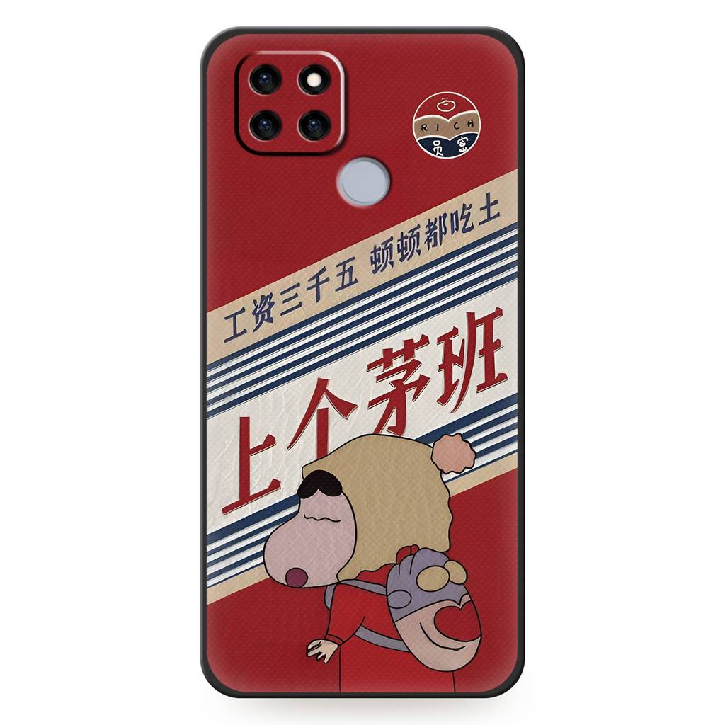 Ốp Lưng OPPO Realme V3 / Q2i TPU Silicon Mềm Bọc Toàn Bộ, Chống Bụi, Chống Thấm Nước, Chống Va Đập, Thiết Kế Hoạt Hình Dễ Thương