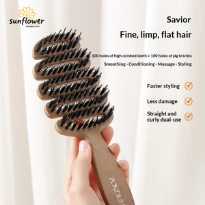Lược chăm sóc tóc P Pine Tower 100-Hole Fluffy Massage Head Ribs Lược