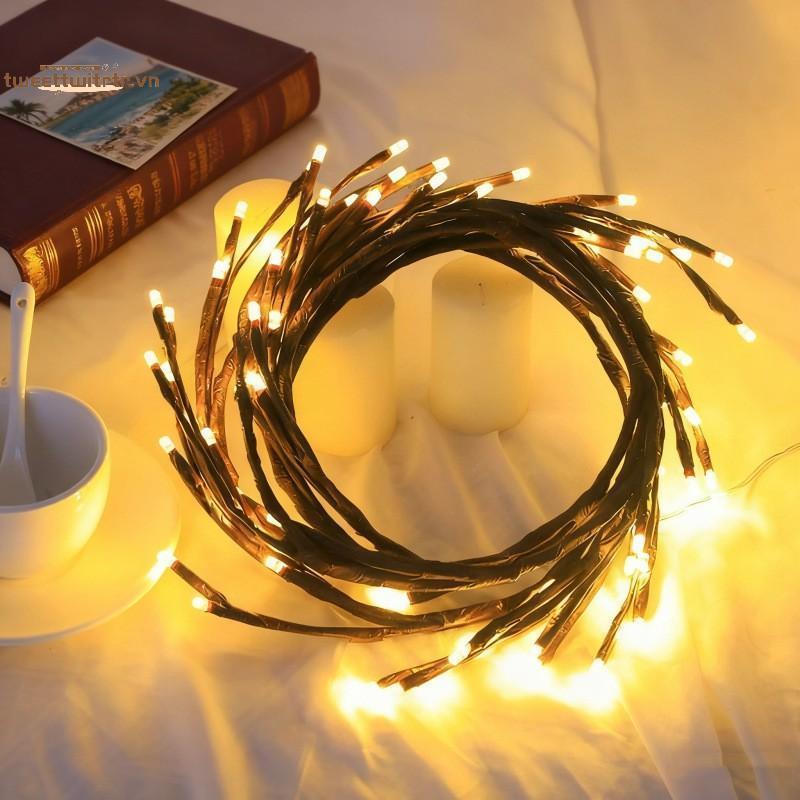Đèn dây cây nho LED TRTR – Đèn tường 48 / 72 / 96 / 144 Đèn LED USB Trang trí ngày lễ Trang trí tường nhánh linh hoạt với 8 chế độ cho gia đình, tiệc tùng và ngày lễ VN
