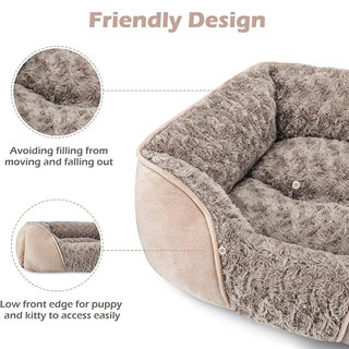 Giường cho chó lớn, Giường cho chó chỉnh hình chữ nhật, Giường Sofa cho thú cưng có thể giặt êm dịu mềm mại có thể giặt được với đáy chống trượt, dành cho chó nhỏ cỡ lớn vừa