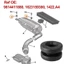 KIKIN 4 Cái 9814411880 Grommets cao su cho vỏ lọc không khí ô tô gắn vào để đảm bảo lượng khí động cơ và giảm rung