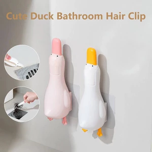 Bồn Rửa Nhà Bếp Dụng Cụ Vệ Sinh Kẹp Rác Treo Tường Nhíp Dụng Cụ Làm Sạch Tóc Vịt Dễ Thương Bồn Rửa Phòng Tắm Kẹp Tóc vn