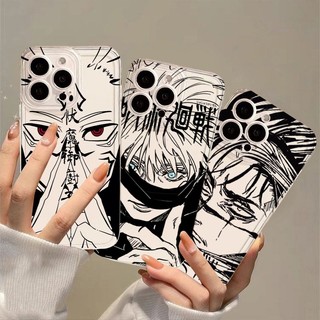 Phim Hoạt Hình Jujutsu Kaisen Gojo Satoru Ốp Lưng Điện Thoại Samsung Galaxy S25 FE S24 S22 S23 S30 Plus Ultra S23FE S24FE Vỏ Thời Trang Chống Sốc Anime Mềm Trong Suốt Vỏ TPU Trong Suốt