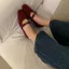 Giày TT Mary Jane Giày Nữ Mũi Vuông Khóa Dây Đeo Giày Nữ