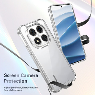 Dành cho Redmi Note 14 Pro Plus 4G / 5G Ốp điện thoại cứng pha lê trong suốt chống rơi 4 chiếc Vỏ mỏng chống sốc