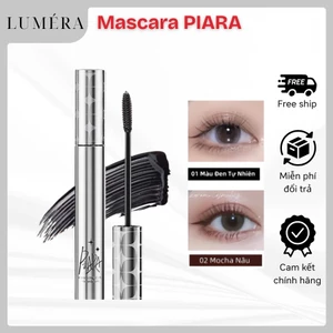 Mascara PIARA dạng ống bạc nhỏ, dài tự nhiên, cong, đậm đặc nhanh khô không thấm nước, lâu trôi và không dễ lem