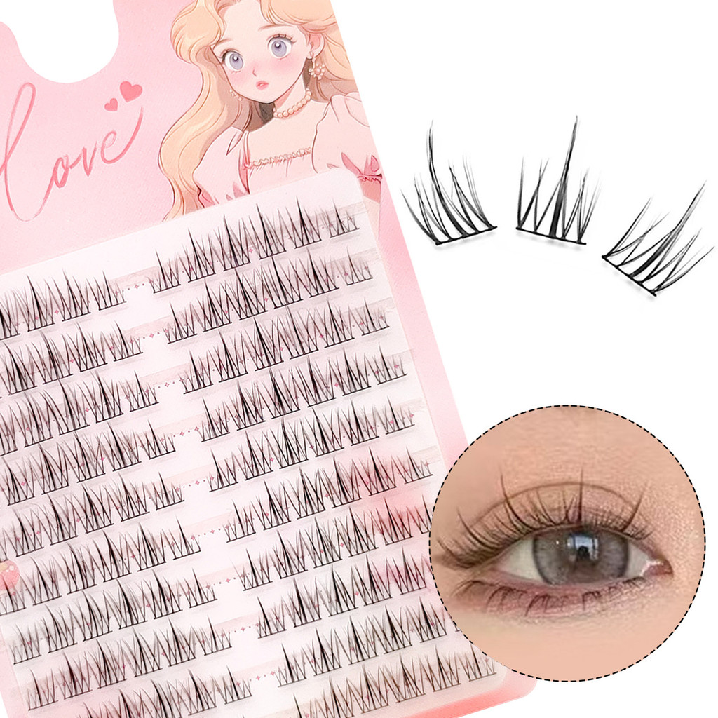 Dây mỏng tự nhiên Lash nối dài mi trái & phải có thể tái sử dụng thích hợp để trang điểm tại nhà