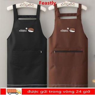 Tạp dề Barista chống bẩn FEASTLY, Tạp dề nhà bếp gia đình chống mài mòn, Nhà hàng tạp dề thợ cắt tóc chống thấm nước gia đình