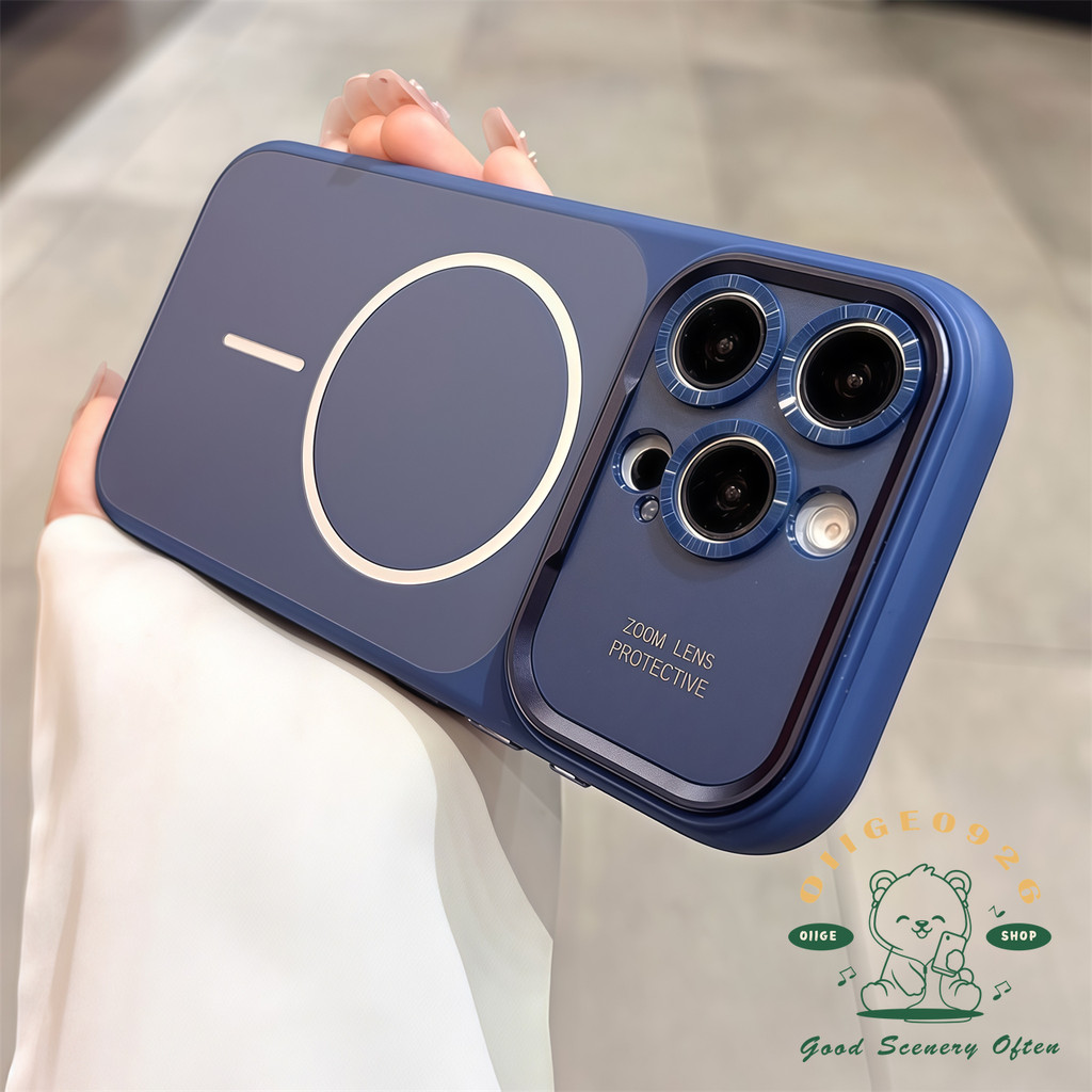 【 Ốp lưng iPhone17 】 Túi khí mờ Da cảm giác Vỏ điện thoại từ tính iphone17 Pro Max 16 15 14 cho vỏ iPhone Vỏ mềm silicon TPU chống sốc