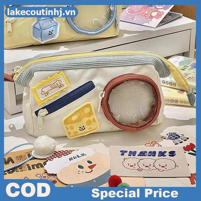 Lu Đáng Yêu Dung Tích Lớn Burger Hộp Đựng Bút Chì Nhiều Lớp Sinh Viên Phong Cách Nhật Bản Cao Thẩm Mỹ Giá Trị Đa Năng Văn Phòng Phẩm tinhj