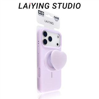 Silicon lỏng Vòng mịn Tình yêu Giá đỡ từ tính Vỏ điện thoại di động Áp dụng iPhone17 16 15 14 13 12 11 Pro Max Bảo vệ Camera chống sốc Vỏ mềm chống rơi