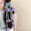 Dây buộc tóc scrunchie họa tiết ruy băng và phụ kiện treo - Phụ kiện thời trang dành cho nữ