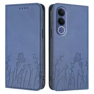 Ốp Lưng Cho Vivo V70FE Tulip Bướm Thiết Kế Thẻ Da Solots Mềm TPU Chống Rơi Vỏ Điện Thoại