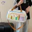 Túi Duffel tập Gym vải Oxford dung tích lớn HFTOY có ngăn giày & dây đeo vai có thể điều chỉnh, túi du lịch nhiều lỗ ~