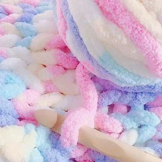 Đuôi Khăn Nhóm Nhỏ Đuôi Mèo Siêu Dày Ice Bar Dây Dày Handmade Chăn diy Dệt Chăn Cho Bạn Trai Bạn Trai TJOT