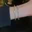Vòng tay zircon lấp lánh, điều chỉnh linh hoạt - Sang trọng và nhẹ nhàng dành cho nữ, lý tưởng cho đám cưới hoặc làm quà tặng sinh nhật.