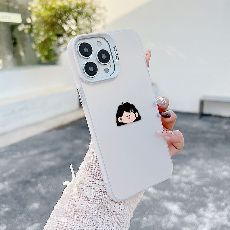 Ốp Lưng Cho Samsung Galaxy A07 A06 A05 A04 A03 A02S A17 A16 A15 A14 A13 A12 A25 A23 A22 A20 A35 A31 A30 A55 A52 A51 A50 Mạ Acrylic IMD Case Motif Cô Gái Dễ Thương CYIM175
