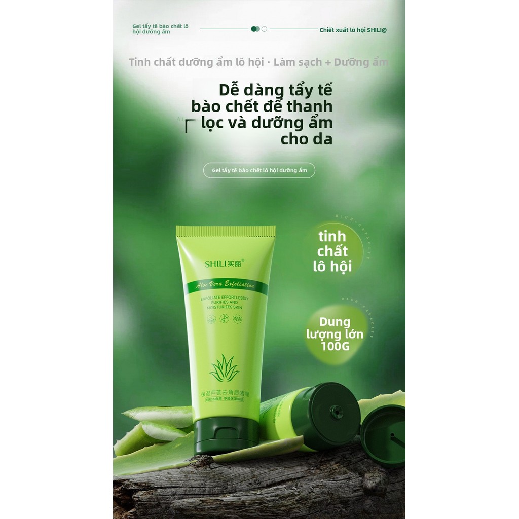 Gel Tẩy Tế Bào Chết Nha Đam Chính Thái - Dùng Cho Mặt & Toàn Thân, Làm Sạch Sâu, Cho Da Mịn Màng