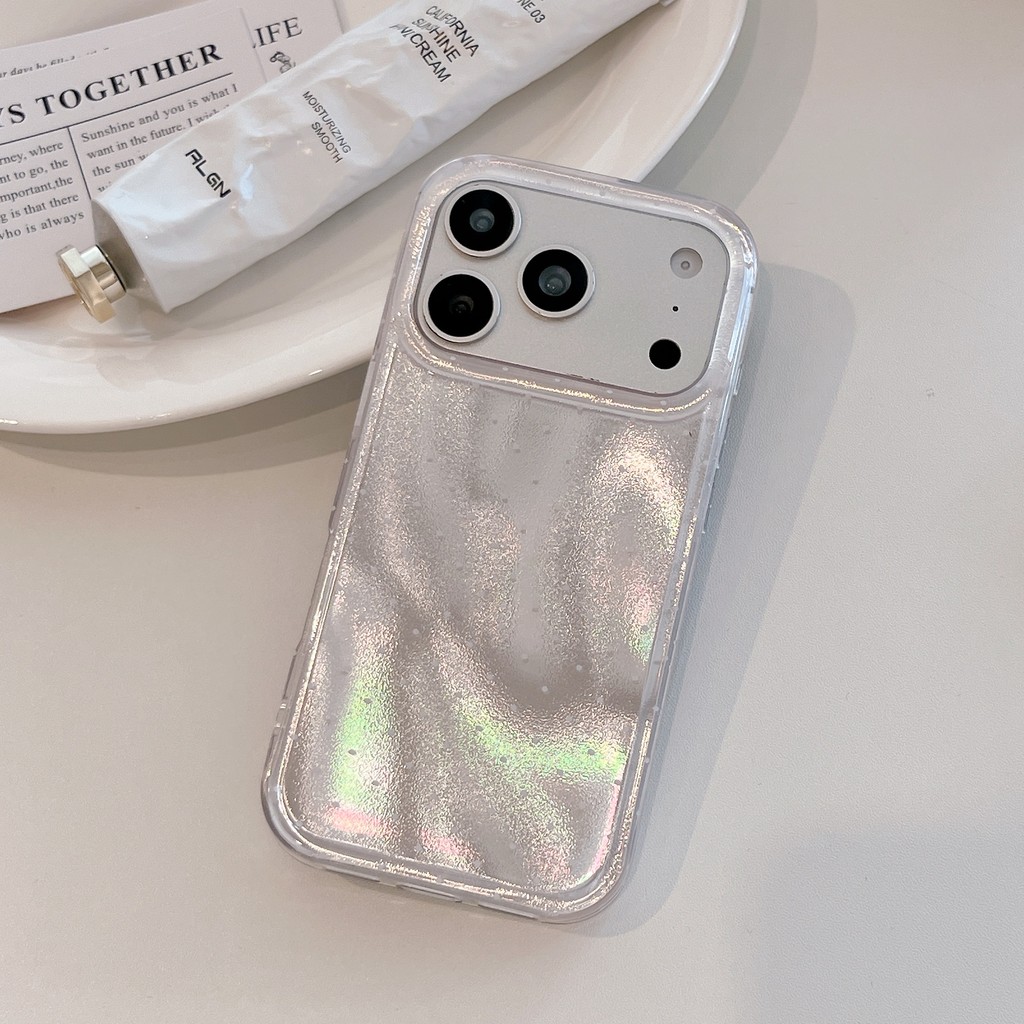 Ốp điện thoại họa tiết sóng cực quang đơn giản cho IPhone17ProMax 17 16 15 14ốp lưng iphone