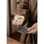 Mùa Đông Uni Hợp Kim Trung Quốc Hoa Văn Satin Coaster Lễ Trà Phụ Kiện Cốc Trà Cách Nhiệt Miếng Lót Chống bỏng Kim Loại Cốc Đựng Trà Coaster 6V81