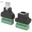 apill Phefop RJ45 Nữ Nam sang đầu cuối vít Bộ chuyển đổi 8 chân cho đầu ghi hình kỹ thuật số Camera quan sát với thiết kế chắc chắn Kết nối đáng tin cậy