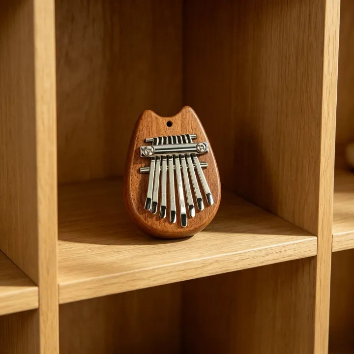 Đàn kalimba 8 phím acrylic gỗ đàn ngón cái quà tặng Số phím: 8،Thư giãn, giảm stress،Dễ học, dễ chơi