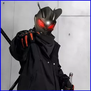 SQ3 Ultraman Ultraman Zero Ultraman Zero Darkness Mũ bảo hiểm Đồ chơi Cảm biến cảm ứng Công tắc Dạ quang Cá tính sáng tạo Q