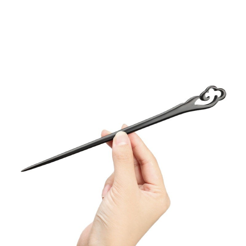 Kẹp Tóc Gỗ Mun 18cm - Phụ Kiên Tóc Phong Cách Trung Hoa Đơn Giản Hàng Ngày
